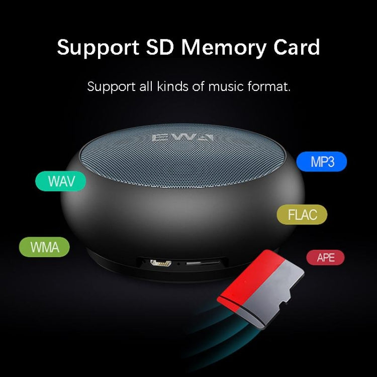 EWA A110 IPX5 Mini Altavoz Bluetooth Inalámbrico de Metal Portátil a Prueba de Agua Soporta Audio de 3.5mm y Tarjeta TF de 32GB y Llamadas