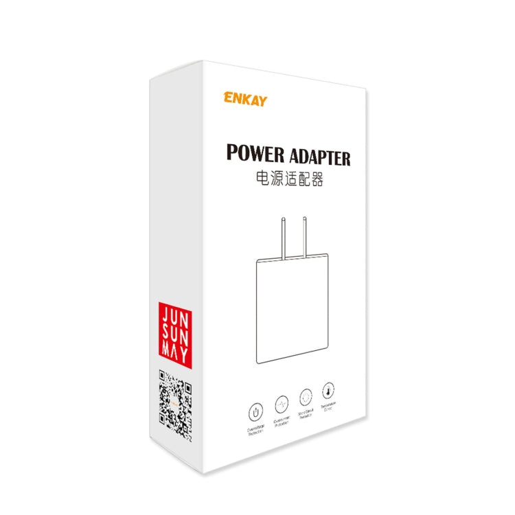ENKAY Hat-Prince T006-1 18W USB QC 3.0 Adaptador de corriente para cargador de viaje de carga rápida, enchufe de la UE