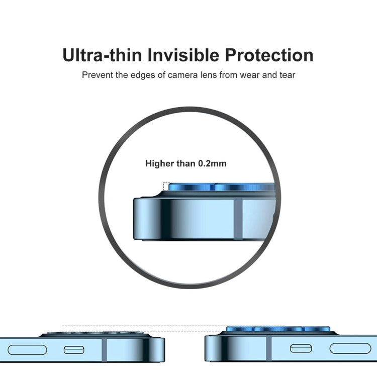 Para iPhone 12 Pro ENKAY Hat-Prince aleación de aluminio + cubierta de lente de cámara de vidrio templado Protector de cobertura completa