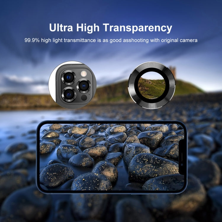 Para iPhone 12 Pro ENKAY Hat-Prince aleación de aluminio + cubierta de lente de cámara de vidrio templado Protector de cobertura completa