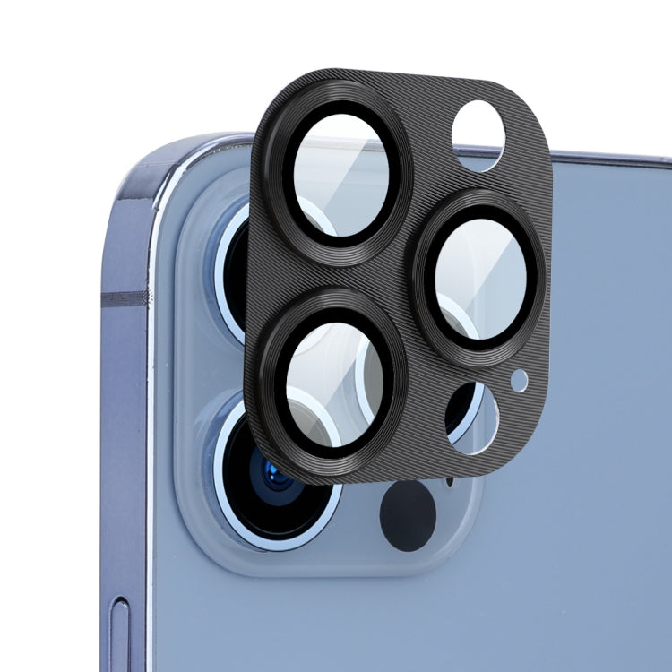 ENKAY aleación de aluminio + cubierta de lente de cámara de vidrio templado para iPhone 13 Pro / 13 Pro Max