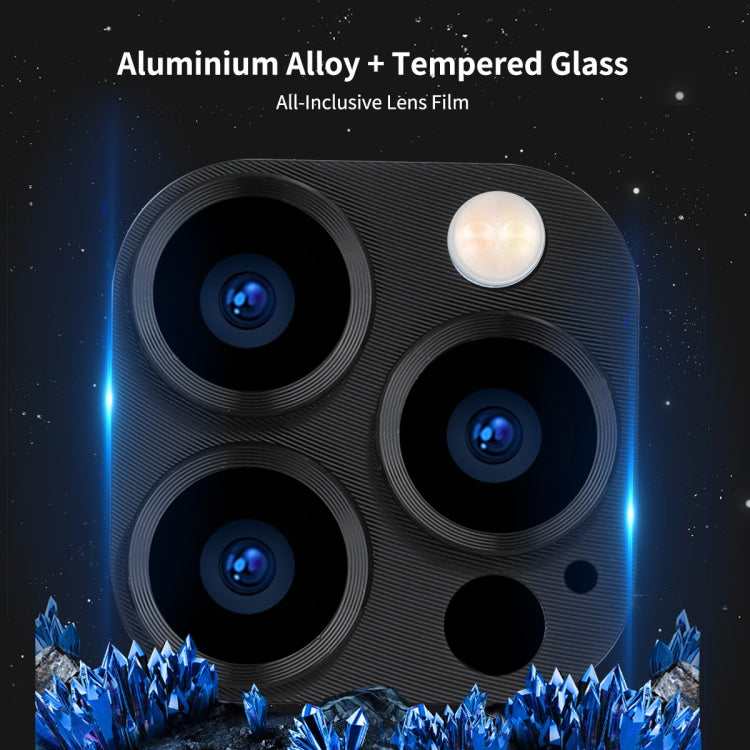 ENKAY aleación de aluminio + cubierta de lente de cámara de vidrio templado para iPhone 13 Pro / 13 Pro Max