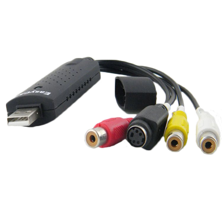 Conector portátil USB 2,0 de vídeo + Audio RCA hembra a hembra para TV / DVD / VHS compatible con Vista 64 / win 7 / win 8 / win 10 / Mac OS