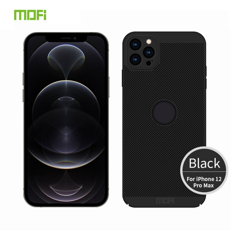 Funda protectora trasera a prueba de golpes para PC transpirable con textura de panal MOFi, For iPhone 12 mini, For iPhone 12 Pro Max, For iPhone 12, For iPhone 12 Pro
