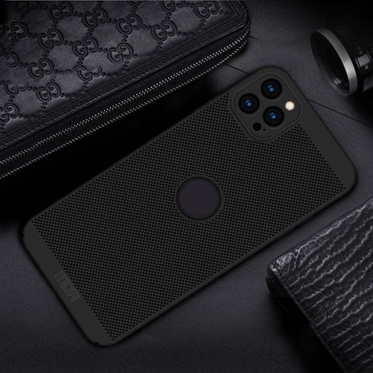 Funda protectora trasera a prueba de golpes para PC transpirable con textura de panal MOFi, For iPhone 12 mini, For iPhone 12 Pro Max, For iPhone 12, For iPhone 12 Pro