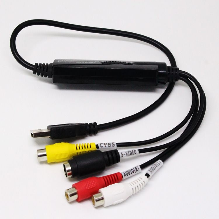 Cable USB a RCA 60+ Compatible con Vista 64 / Win 7 / Win 8 / Win 10 / Mac OS