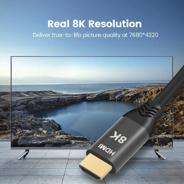 Cable HD de alta dinámica HDMI2.1 8K 120 Hz, longitud del cable: 1 m, 120Hz 1m