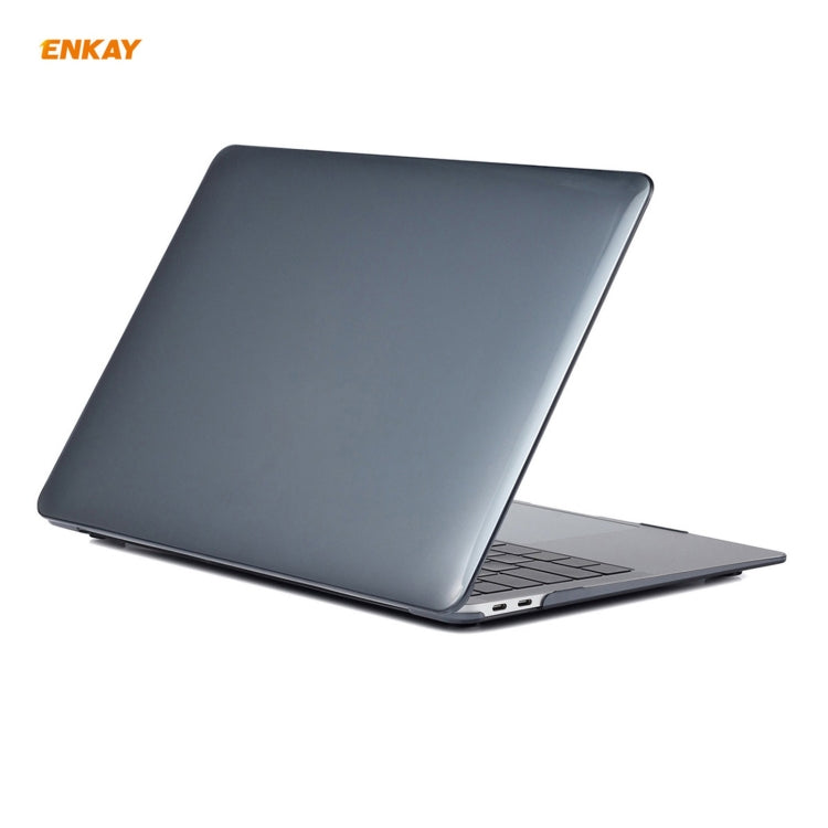 ENKAY 3 en 1 Crystal Laptop Funda protectora + Versión de EE. UU. Película de teclado TPU + Juego de tapones antipolvo para MacBook Air 13.3 pulgadas A1932 (2018), For MacBook Air 13.3 inch A1932 (2018)