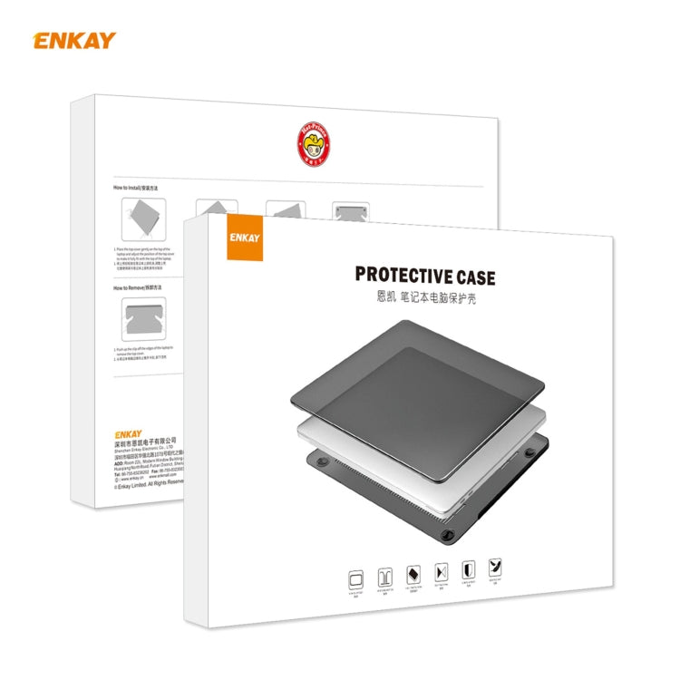 ENKAY 3 en 1 Crystal Laptop Funda protectora + Versión de EE. UU. Película de teclado TPU + Juego de tapones antipolvo para MacBook Air 13.3 pulgadas A1932 (2018), For MacBook Air 13.3 inch A1932 (2018)