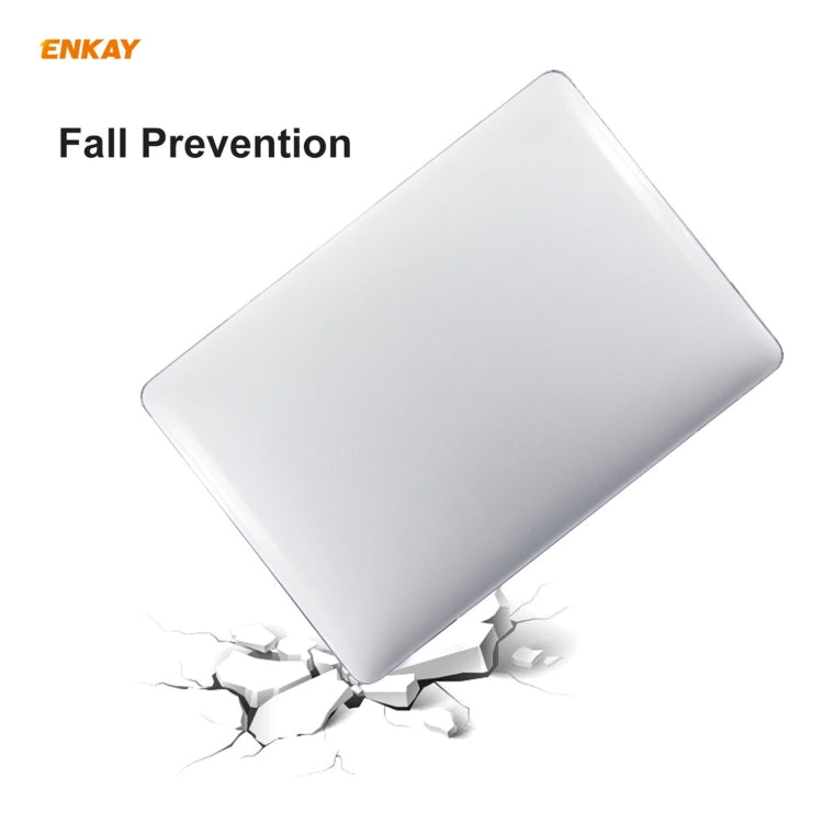 ENKAY 3 en 1 Crystal Laptop Funda protectora + Versión de EE. UU. Película de teclado TPU + Juego de tapones antipolvo para MacBook Air 13.3 pulgadas A1932 (2018), For MacBook Air 13.3 inch A1932 (2018)