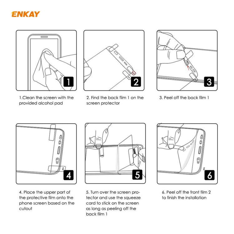 ENKAY Hat-Prince 0.1mm 3D Protector de pantalla completa Película de hidrogel a prueba de explosiones, For iPhone 12 mini, For iPhone 12 / 12 Pro, For iPhone 12 Pro Max