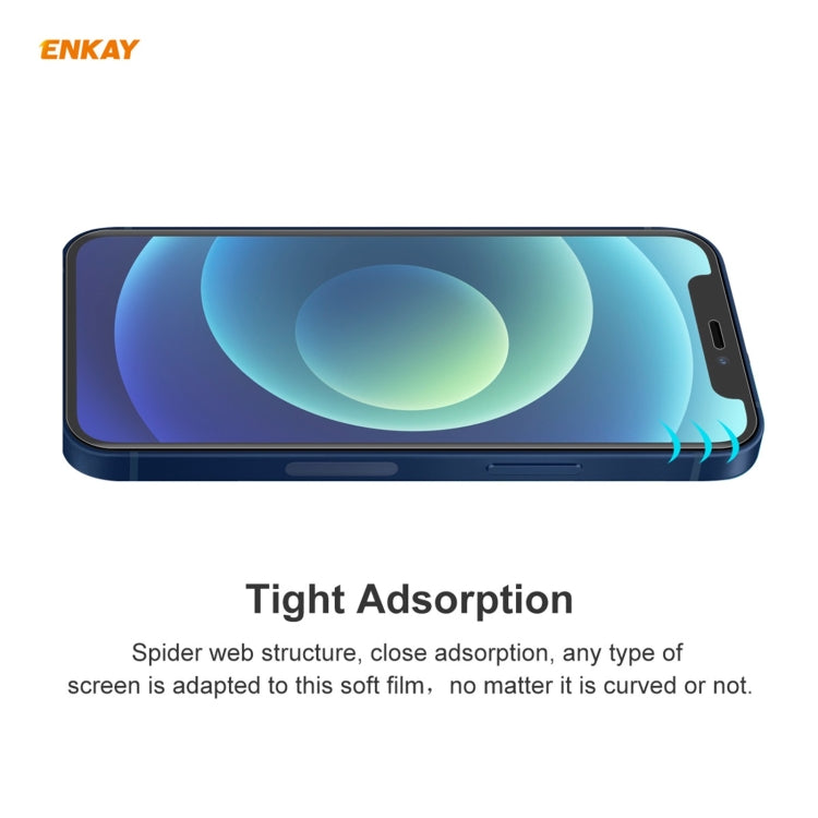 5 PCS ENKAY Hat-Prince 0.1mm 3D Protector de pantalla completa Película de hidrogel a prueba de explosiones, For iPhone 12 mini, For iPhone 12 / 12 Pro, For iPhone 12 Pro Max
