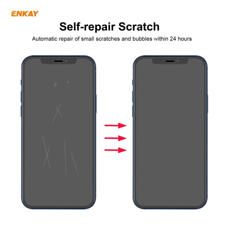 5 PCS ENKAY Hat-Prince 0.1mm 3D Protector de pantalla completa Película de hidrogel a prueba de explosiones, For iPhone 12 mini, For iPhone 12 / 12 Pro, For iPhone 12 Pro Max