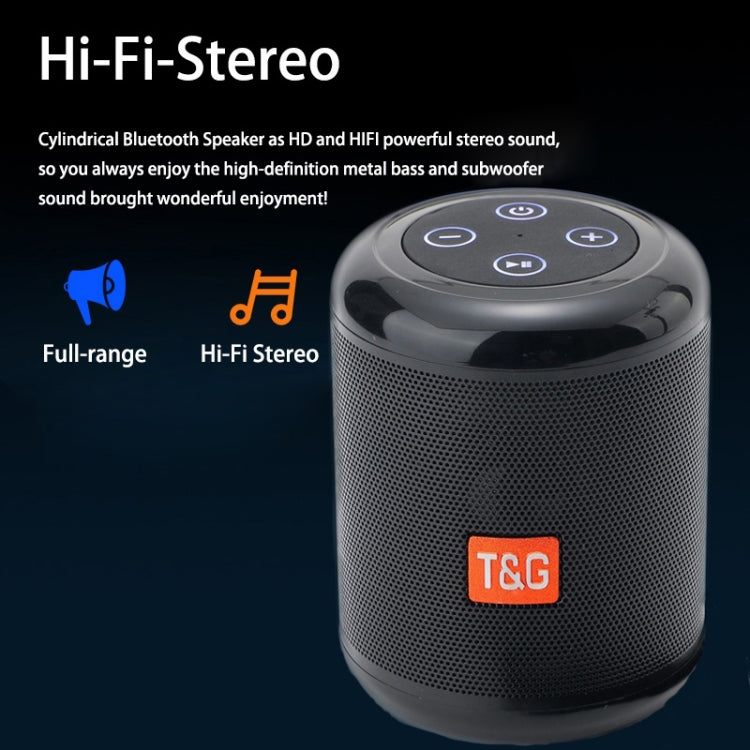 T&G TG519 TWS HiFi Altavoz portátil con Bluetooth Subwoofer Altavoces de columna inalámbricos para exteriores Soporte para tarjeta TF / FM / 3.5 mm AUX / Disco U / Llamada manos libres