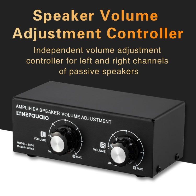 Controlador de ajuste de volumen de altavoz pasivo B050, ajuste de volumen independiente de canal izquierdo y derecho, 150W por canal, B050
