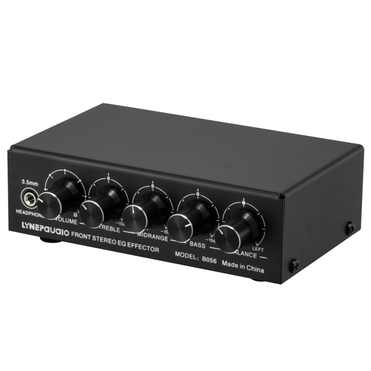 Mezclador de 3 canales Amplificador estéreo frontal Ajustador de altos/medios/graves, fuente de alimentación USB de 5 V, enchufe de EE. UU., B056