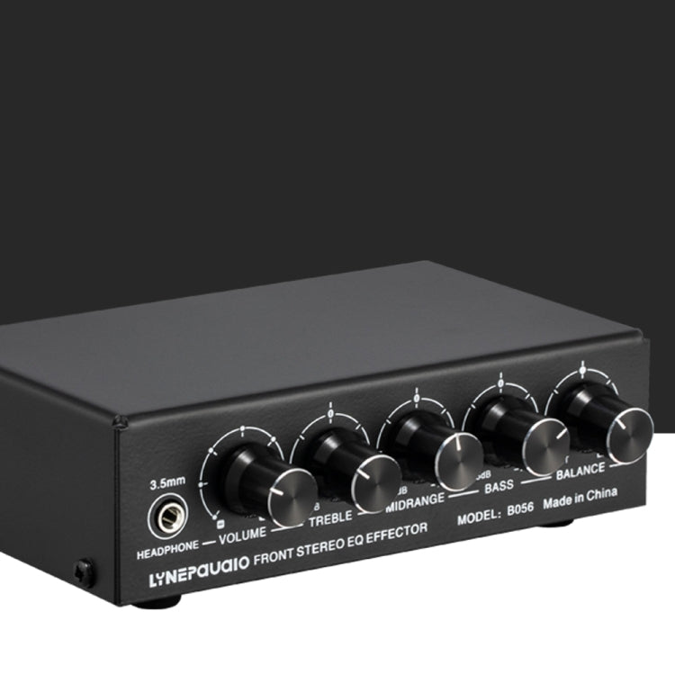 Mezclador de 3 canales Amplificador estéreo frontal Ajustador de altos/medios/graves, fuente de alimentación USB de 5 V, enchufe de EE. UU., B056