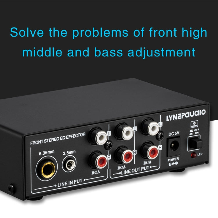 Mezclador de 3 canales Amplificador estéreo frontal Ajustador de altos/medios/graves, fuente de alimentación USB de 5 V, enchufe de EE. UU., B056