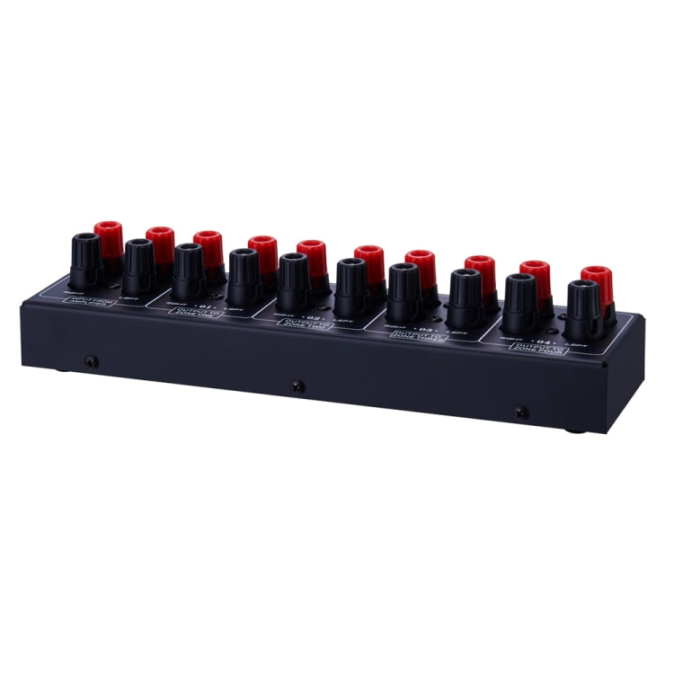 Distribuidor de altavoces de sonido con amplificador de 1 entrada y 4 salidas, fuente de sonido de 4 áreas, panel de distribución de señal, entrada de audio única, 300 W por canal, B030