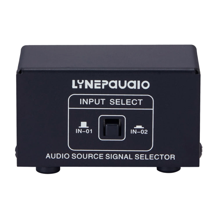 B101 2 en 1 salida (1 entrada 2 salida) Conmutador de selección de señal de fuente de audio Altavoz de computadora RCA Conmutador de fuente de audio sin pérdidas, B101