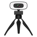 C10 2K HD sin distorsión, rotación de 360 grados, luz de relleno de tres velocidades, cámara web con unidad libre USB, micrófono integrado con sonido más claro