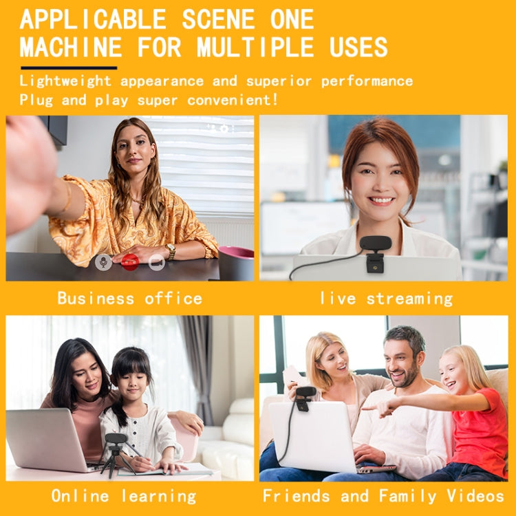 C10 2K HD sin distorsión, rotación de 360 grados, luz de relleno de tres velocidades, cámara web con unidad libre USB, micrófono integrado con sonido más claro