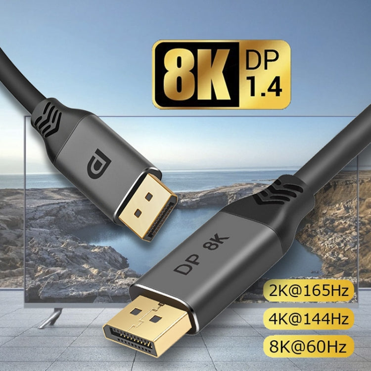 Cable DisplayPort 1.4 8K HDR 60 Hz 32,4 Gbps para vídeo/PC/portátil/TV, longitud del cable: 1 m, 1m