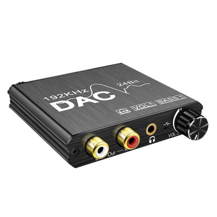 Convertidor de audio digital a analógico Extractor estéreo Amplificador DAC Óptico SPDIF 192Khz 24Bit