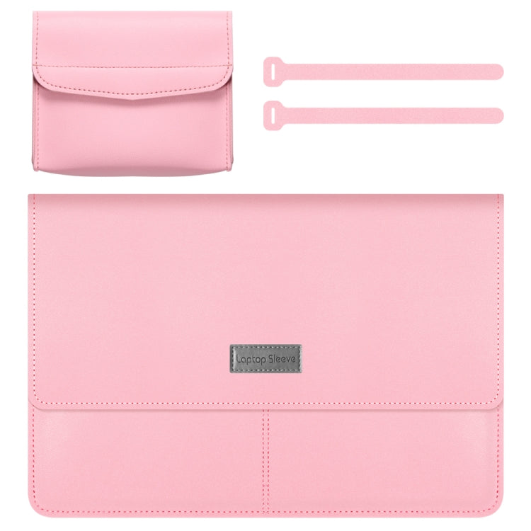 Litchi patrón PU cuero impermeable ultrafino protección forro bolsa maletín portátil bolsa de transporte para portátiles de 13-14 pulgadas, For 13-14 inch