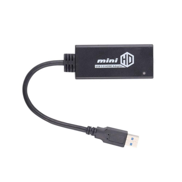 Adaptador de cable convertidor USB 3.0 a HDMI HD con audio, longitud del cable: 20 cm
