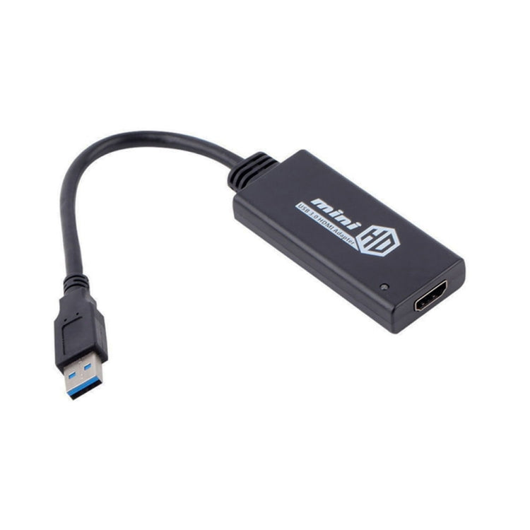 Adaptador de cable convertidor USB 3.0 a HDMI HD con audio, longitud del cable: 20 cm