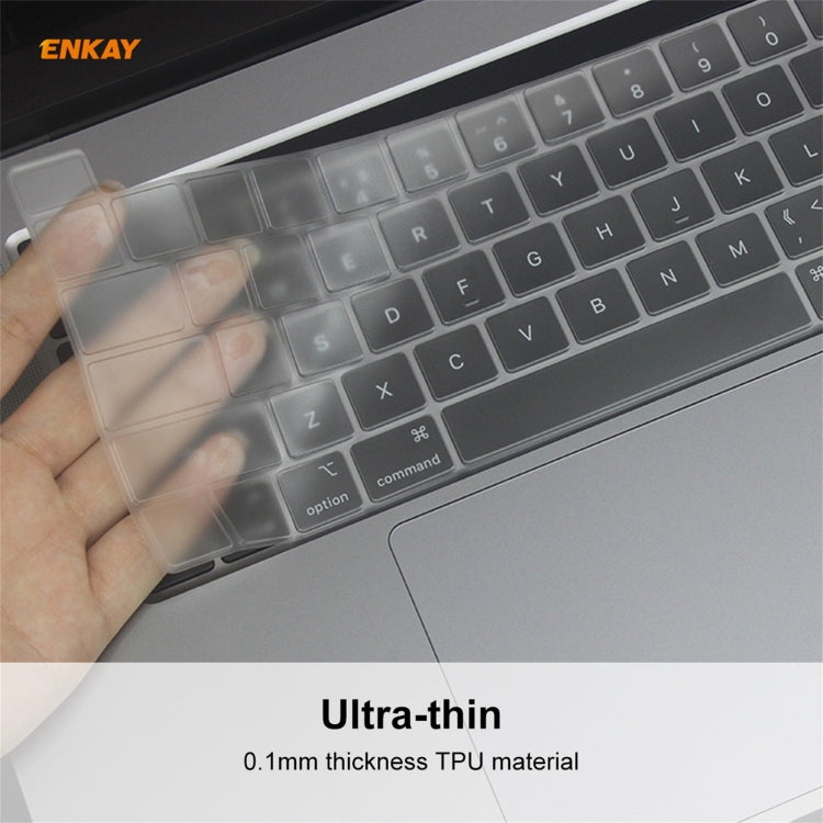 ENKAY Película protectora de teclado de TPU suave para MacBook Pro de 16 pulgadas A2141 / Pro de 13,3 pulgadas A2289 y A2251 y A2338 (2020), versión UE, EU Version