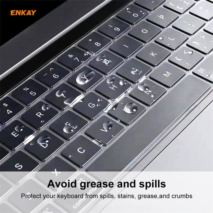 ENKAY Película protectora de teclado de TPU suave para MacBook Pro de 16 pulgadas A2141 / Pro de 13,3 pulgadas A2289 y A2251 y A2338 (2020), versión UE, EU Version