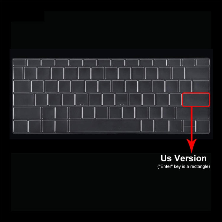 ENKAY para Huawei MateBook 13 Ryzen Edition US Versión 2 en 1 Funda protectora de cristal con película de teclado TPU, For Huawei MateBook 13 Ryzen Edition