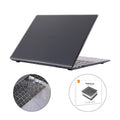 ENKAY para Huawei MateBook X Pro US Versión 2 en 1 Funda protectora de cristal con película de teclado TPU, For Huawei MateBook X Pro