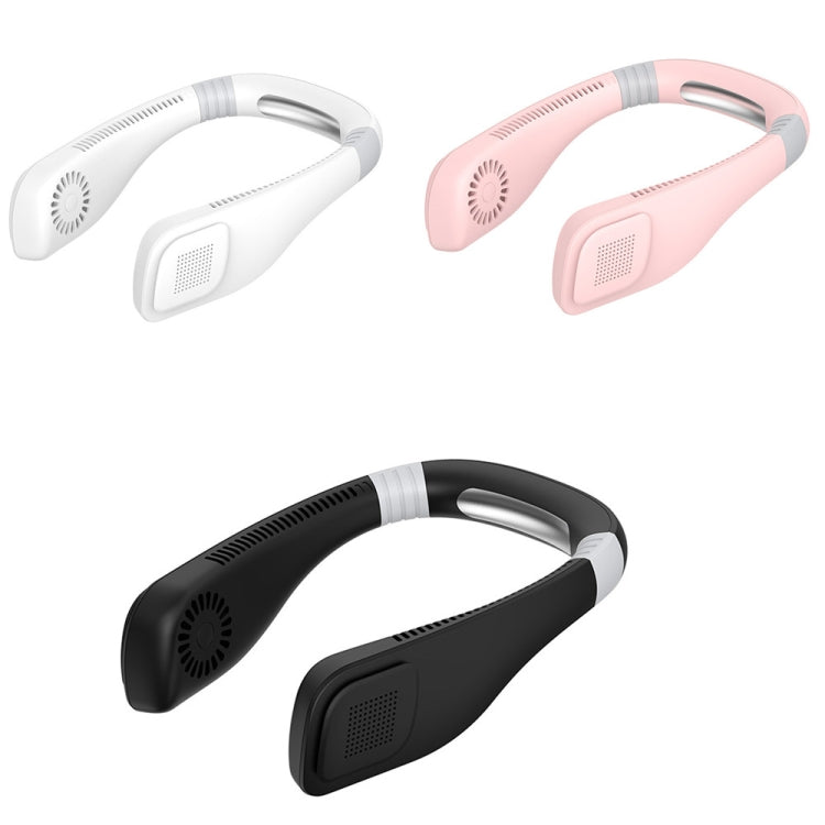 Mini ventilador de cuello USB manos libres - Diseño de auriculares portátil recargable Ventilador de banda para el cuello portátil, flujo de aire de 3 niveles, rotación libre de 360 grados Perfecto para deportes, oficina y exteriores