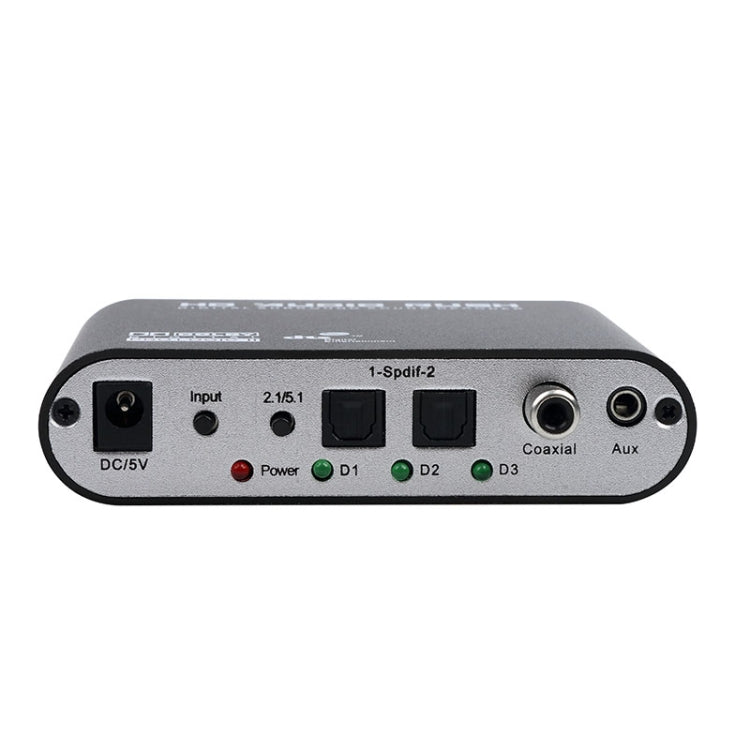 Decodificador de Audio SPDIF Coaxial a RCA DTS AC3, amplificador Digital óptico de 5.1 canales, convertidor analógico y amplificador de Audio HD