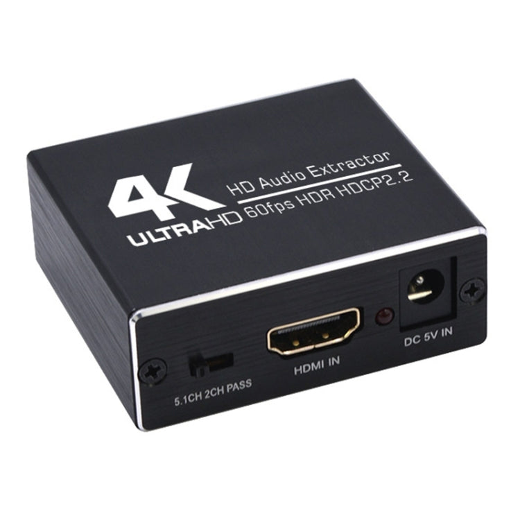 AY78V20 4K 60Hz HDMI 2,0 divisor de Audio 5,1 ARC HD-MI Extractor de Audio HDCP 2,2 HDR10 convertidor de Audio 4K HD-MI óptico TOSLINK SPDIF