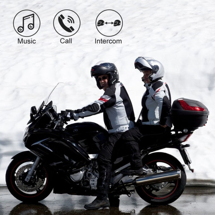 BT-S3 casco de motocicleta inalámbrico Bluetooth auricular impermeable manos libres interfono walkie talkie con Radio FM