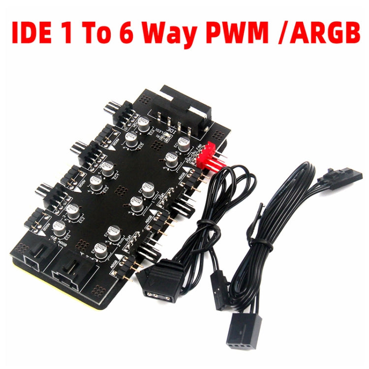 Interfaz IDE extensora HUB de 1 a 6 PWM/ARGB, 1 to 6
