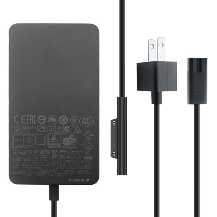 cargador del adaptador de CA de 36W 12V 2.58A/5V 1A para Microsoft Surface Pro 3/4, enchufe de los E.E.U.U.