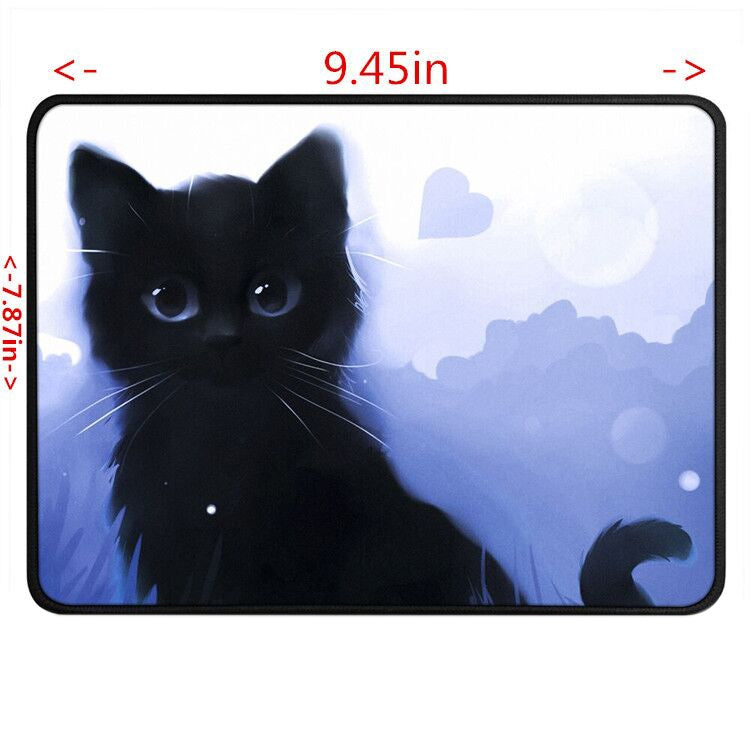 Alfombrilla de ratón antideslizante para juegos de deportes electrónicos con dibujos de gatos