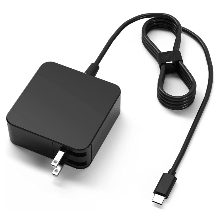 Adaptador de corriente tipo C portátil cuadrado para portátil de 65W 20V 3.25A, enchufe de EE. UU.