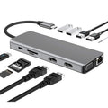 Estación de acoplamiento multifunción para computadora portátil tipo C WS-04 12 en 1, 12 in 1