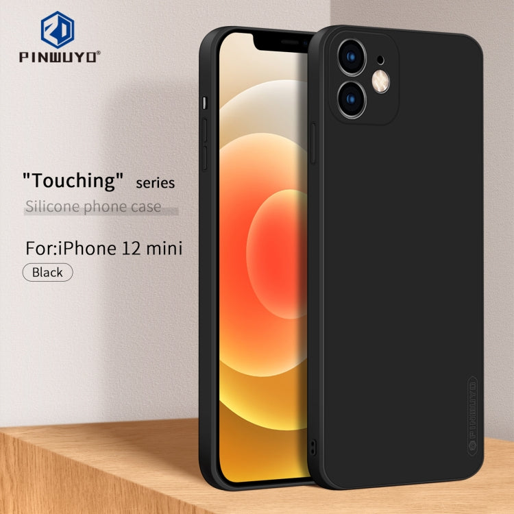 PINWUYO Touching Series Funda de silicona líquida TPU a prueba de golpes, For iPhone 12 mini, For iPhone 12, For iPhone 12 Pro, For iPhone 12 Pro Max