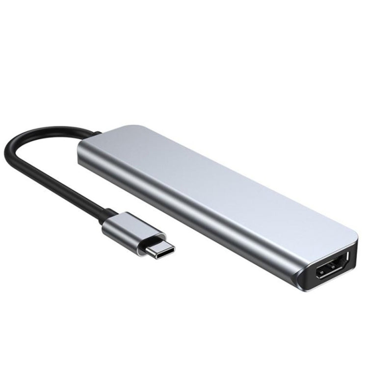 6 en 1 Tipo C a 3 x puertos USB + SD/TF + estación de acoplamiento HDMI