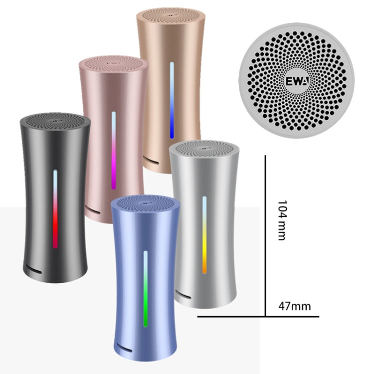 EWA A115 Altavoz Bluetooth de metal portátil 105H Subwoofer estéreo de alta fidelidad para exteriores