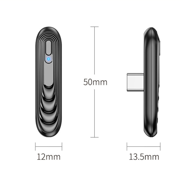 Adaptador de audio con transmisor inalámbrico T71 tipo C Bluetooth 5.0 para Nintendo Switch Lite / PC / computadora y teléfono inteligente, T71