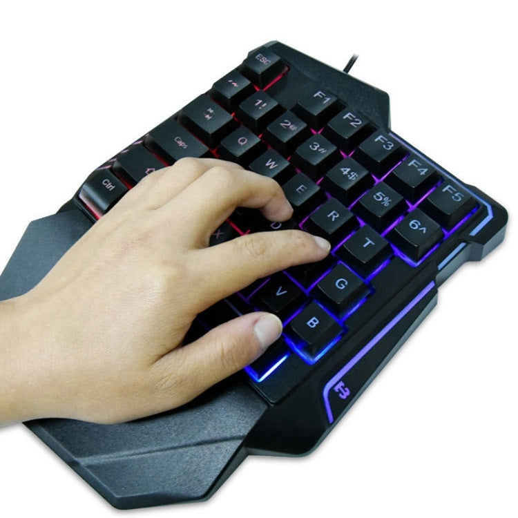 Teclado numérico USB de una mano G7 de 37 teclas con retroiluminación, longitud del cable: 1,8 m