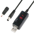 KWS-912V USB Boost Converter DC 5V a 9V 12V Cable convertidor + juego de enchufes de 3,5x1,35 mm, 5V to 9V / 12V